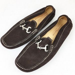 SZ 42 Mens Brown Suede Drivers